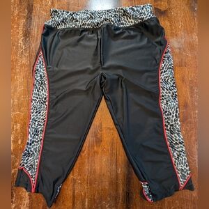 Aquabelle Swim Capris Womens Sz 16 Cute Summer Pool Beach Vacation Bottoms Used